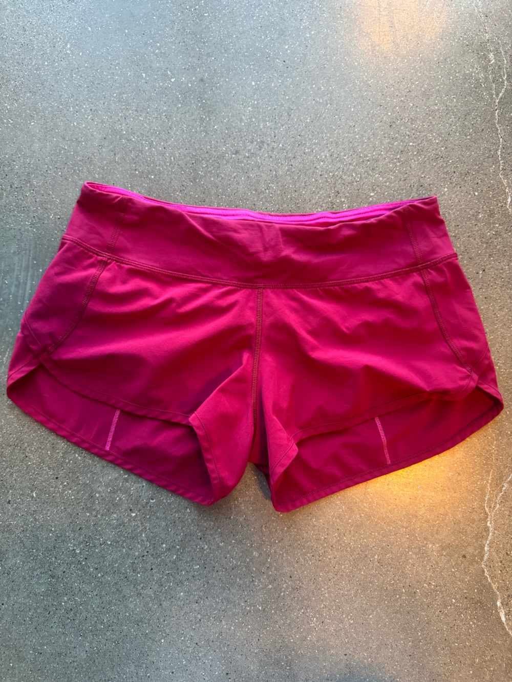 lululemon athletica Women's Magenta Athletic Shorts